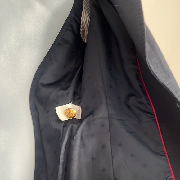 Banana Republic navy faux double breasted single hook blazer with pockets - Picture 6 of 10